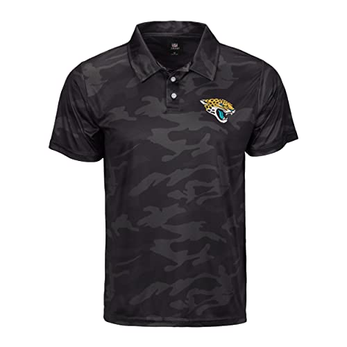 FOCO Mens NFL Team Logo Polo Short Sleeve Polyester Shirt, Color Camo, Large US