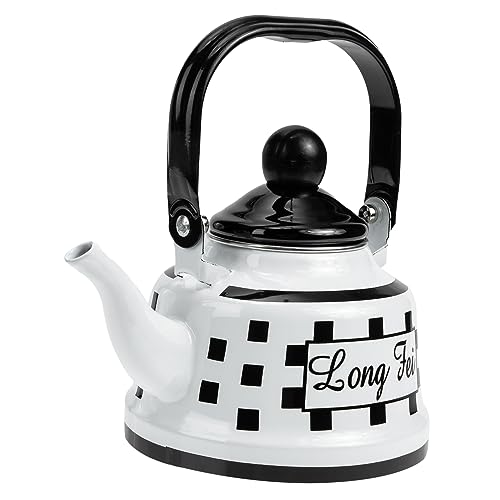 MAGICLULU Olla Con Mango De Acero Esmaltado Agua Hervidor De Gas Café Máquina De Café Expreso Tetera De Moca Vitrocerámica Tetera De Té De Inducción Tetera Té Helado Animal Cervecero