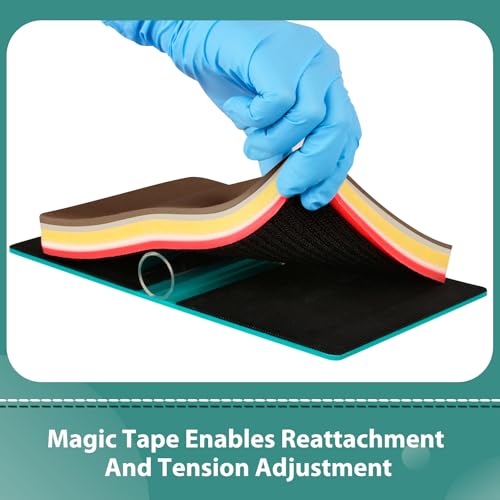 Image of DIY Suture Training Pad with Advanced 5-Layer Skin Simulation & Magic Tape Tension Base, Suture Practice Pad for Medical Students and Nurses - Brown Skin