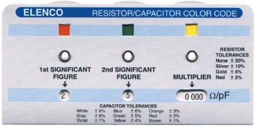 ELENCO CC-100 CC100 RESISTOR COLOR CODE CALCULATOR USA Shipping