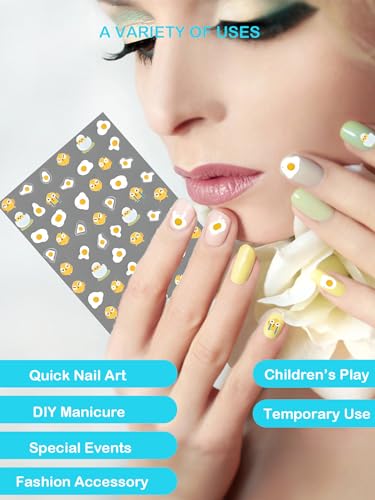 Nail Stickers for Nail Art,Self-Adhesive Colorful Nail Art Decals for Girls, Kids, Women - Nail Art Supplies for Unique Nail Designs (18) - Image 3
