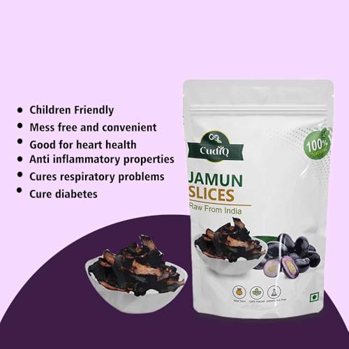 Cudiq Jamun Slices 100gm (Pack of 1) | No Preservatives, No Added Sugar, Healthy Dried Fruit | 100% Natural, Vegan, Gluten Free Snack for Kids and Adults - Image 4 thumbnail