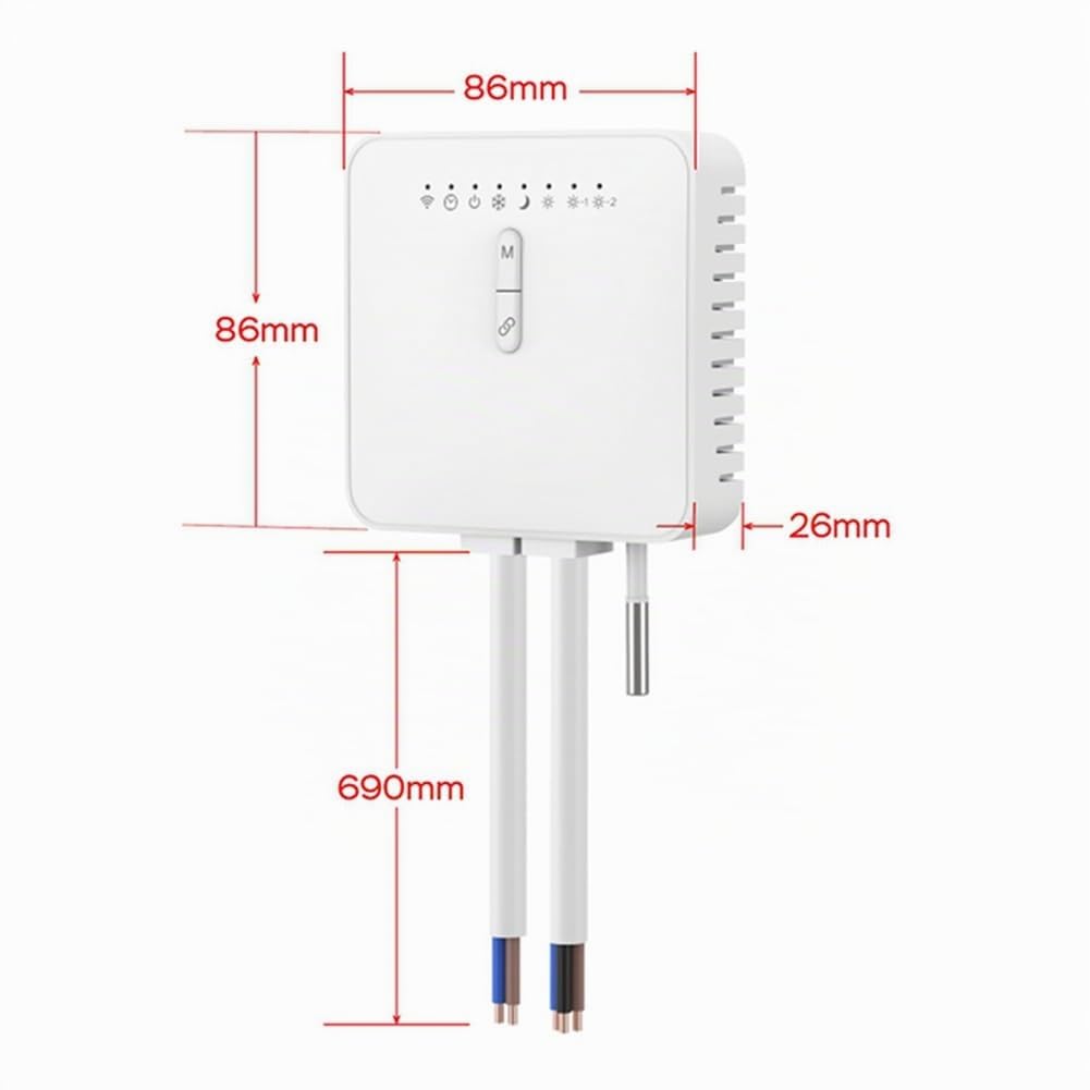 Thermostat intelligent Tuya ZigBee pour radiateur de chauffage avec câble pilote compatible avec télécommande de surveillance d'électricité