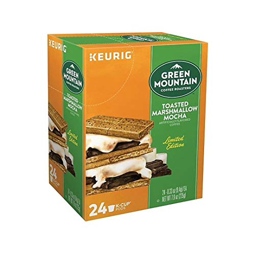 Image of Green Mountain Coffee Roasters Toasted Marshmallow Mocha, Single-Serve Keurig K-Cup Pods, Flavored Light Roast Coffee, 24 Count