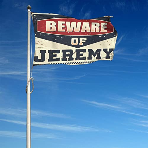 Drapeau Manny Méfiez-vous de Jeremy pour décoration de ferme et chambre