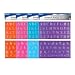 BAZIC 20 mm Transparent Lettering Stencil Ruler Sets, 2 Per Pack, Colors may vary