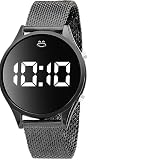 Orizom Relógio Feminino Maria Digital Qualidade Premium Aço Inox Led Original Silicone Casual com Caixa