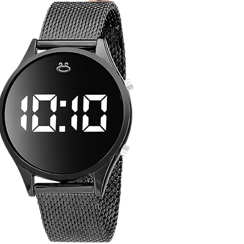 Orizom Relógio Feminino Maria Digital Qualidade Premium Aço Inox Led Original Silicone Casual com Caixa