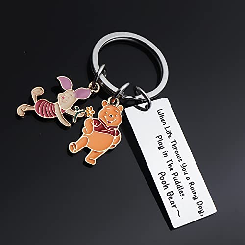 Huiuy Winnie The Pooh Gifts Pooh Bear Piglet Keychain Want It All