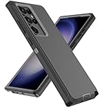 DHSVEN for Samsung Galaxy S23 Ultra Case, Shockproof and Drop-Proof Non-Slip, Heavy Duty Protective Case for Samsung S23 Ultra 6.8 Inch (Black/Gray)