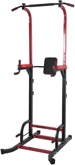 Zerone Power Tower Station, Home Gym Workout Dip Station Horizontal Bar Pull-Up Equipment Pull up Bar Push Up Workout Abdominal Station for Strength Training, Weight Capacity 150KG