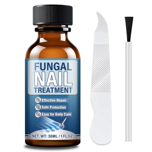 Bellifluous Hongos Uñas Pies, Líquido Tratamiento Hongos Uñas Pies, Efectivo Hongos Uñas Con Cepillo y Lima para Uñas Gruesas, Amarillentas o Dañadas, Antihongos Uñas Pies (30ml)