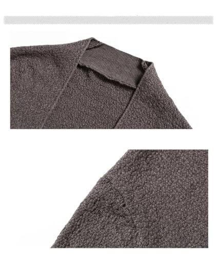 Mens Casual Long Sleeve Button Knit Solid Color Cardigan Sweaters3