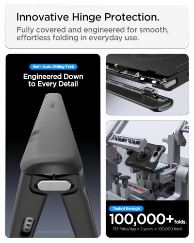 Image of Spigen Ultra Hybrid Pro MagFit Case for iPhone Duo Fold /Ultra, Frost Black