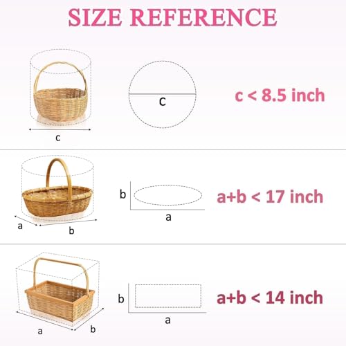 Image of PigPotParty Cellophane Bags for Gift Baskets, 16x24 in, 10 Pack, Pink Bows | Thick clear OPP holds shape; seamless bottom resists tears; easy-to-use large pull bows save time and add a polished finish