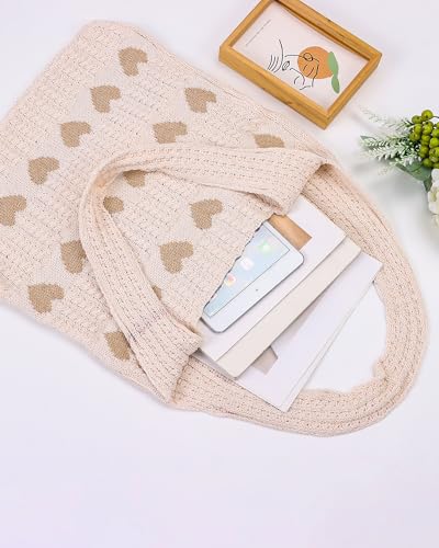 Image of Ovida Crochet Tote Bag Mesh Beach Bag Fairycore Hobo Bag Fairy Grunge Aesthetic Shoulder Bag Y2k Purse for Women Girls