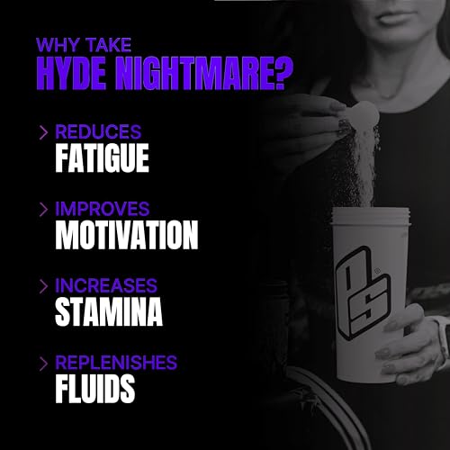 Image of ProSupps Hyde Nightmare Blueberry Pre Workout Powder, 30 Servings | 6000 mg Citrulline, 3200 mg Beta-Alanine, Nootropics, Electrolytes, FSSAI Compliant, Banned-Substance Screened