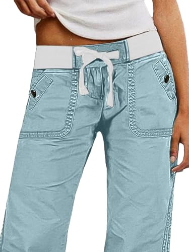 Image of Flamingals Straight Leg Drawstring Pants for Women