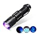 Produktbild Amicc UV-Lampe 365nm Schwarzlicht Ultraviolett Taschenlampe mit einstellbarem Fokus