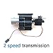 MaxMetal WPL RC Car Split Transfer Speed Gearbox 2 Speed Transmission with 370 Motor+Servo with Metal Drive Shaft for WPL B14 B24 B16 B36 C14 C24