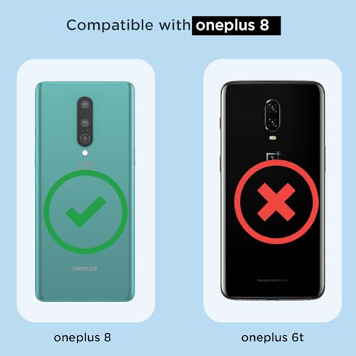 Image of Pikkme Back Cover for OnePlus 8 Mag-Safe Shockproof PC + TPU Protective Case Magnetic Support Bumper Case (Transparent Mag-Safe)