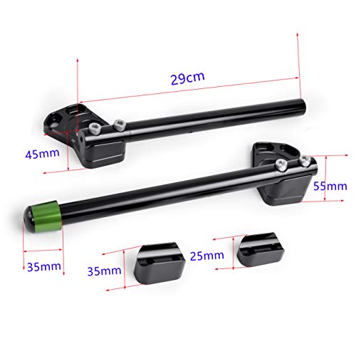 Demi Guidon Moto 37mm Guidon Bracelet 22mm pour Kawasaki Ninja 250 Ninja 300 Fourche 37mm Accessoires de Moto 2008-2018 - Image 4