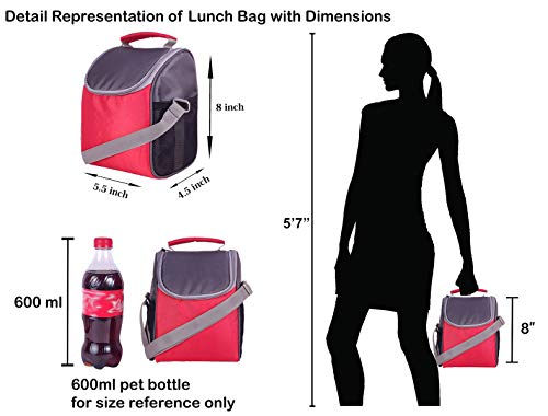Image of Foonty Office Use Women Waterproof Lunch Bag /Tiffin Bag(Black,FFFLB8021C)