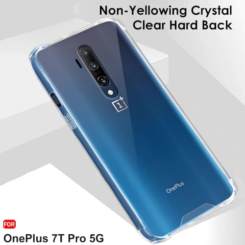 Image of TheGiftKart Crystal Clear Back Cover Case for OnePlus 7T Pro | 360 Degree Protection | Shock Proof Design | Transparent Back Cover Case for OnePlus 7T Pro (PC & TPU, Transparent Bumper)