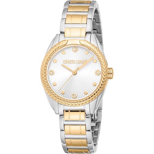 Roberto Cavalli Orologio Analogico Al Quarzo Donna Con Cinturino In Acciaio Inox Rc5L118M0065