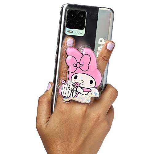 Image of Cute Anime Mobile Holder Grip Stand for Phones Selfie Holder for Smartphones, Designed for Kids and Teens. [ Gel Inside ]-(Model - Kitty on Harp)