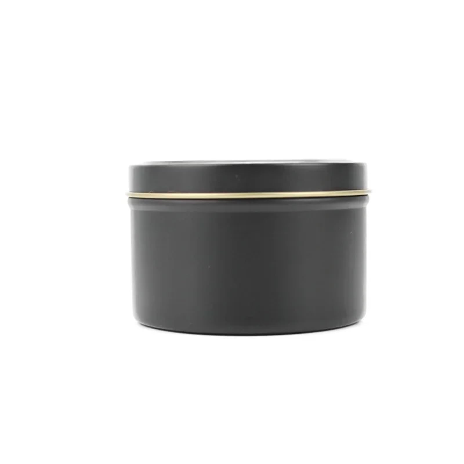 Xinglongs Candle Tin 24PCS 4oz Candle Tins for DIY Candle Making Metal Round Candle Containers Party Favors for Wedding Storage Box(Black,4oz)