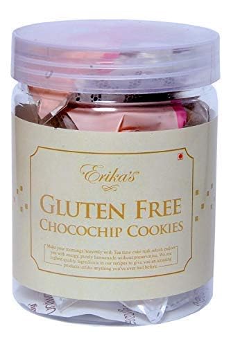 Erikas Gluten Free Belgian Choco Chip Cookies - Premium Choco Chip Cookies with Real Belgian Chocolate - Crunchy & Healthy Gourmet Snack for the Whole Family (1)