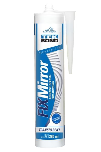 T.K. ENTERPRISES™ FIX MIRROR Silicone Sealant | Industrial Grade | Specially Designed for Premium Mirror Fixing | 300 ml | Transparent-image-1