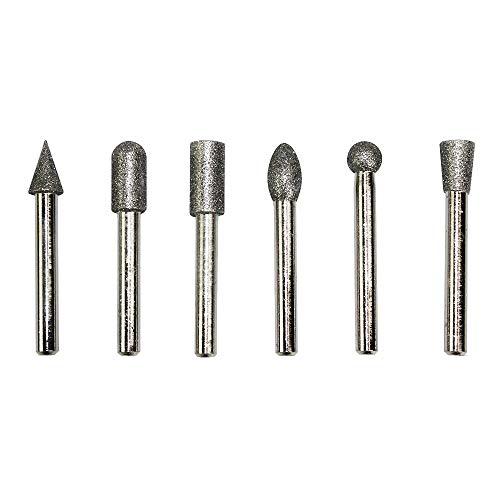 Big Horn Set de 6 Fresas de Diamante 1/4 Pulg
