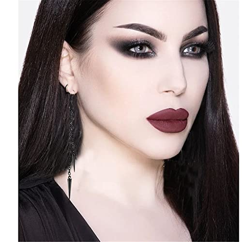 8pcs Cuff Earring for Men Women Feather Leaf Tassel Ear Goth Punk Spike Chain Earrings Threader Ear Cuff Wrap Crawler Climer Cartilage Unisex Jewelry Gift3