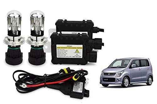 RS Enterprises Cars Maruti Suzuki Wagon R 2009 H4 - HID Conversion Light Kit ( 2 HID Light , 2 Blaster , Wiring ) Vehicle HID Kit for Car Headlight