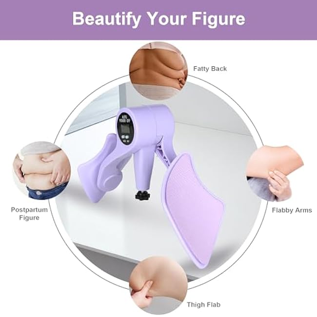 Thigh Exerciser, Kegel Exercise Products, Pelvic Floor Muscle Trainer, Inner Thigh Exercise Equipment for Men&Women