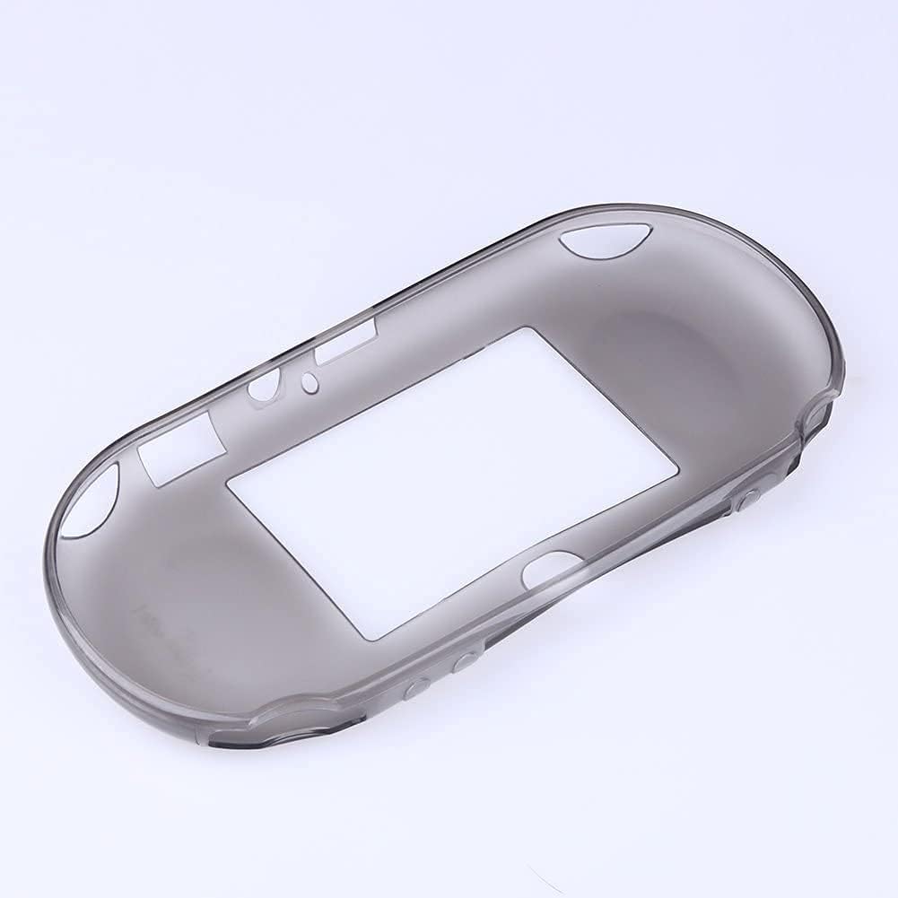 TPU Protective Silicone Case Skin Cover Shell for PS Vita 2000 PSV 2000 (Clear Black)