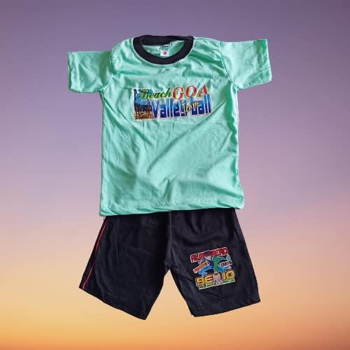 Image of Kids Tshirts and Trouser (Pack of 5)-Multicolor
