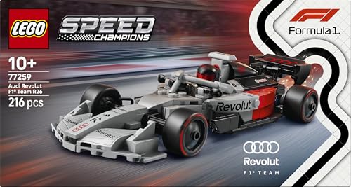 Image of LEGO Speed Champions Audi Revolut F1 Team R26 Race Car Toy Building Set with 1 Minifigure 77259