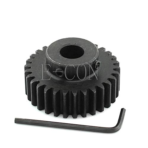 Fevas 1pcs 1.5M40T 15mm Width 8mm/10mm/12mm/15mm/16mm/17mm/20mm/25mm Bore Hole 40 Teeth OD 63mm Motor Steel Gear Wheel Top Screw - (Number of Teeth: 40 Teeth, Hole Diameter: 12mm)