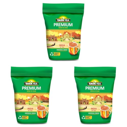 Image of Tata Tea Premium | Desh Ki Chai | Unique Blend Crafted For Chai Lovers Across India | Black Tea | 1kg (Pack of 3)