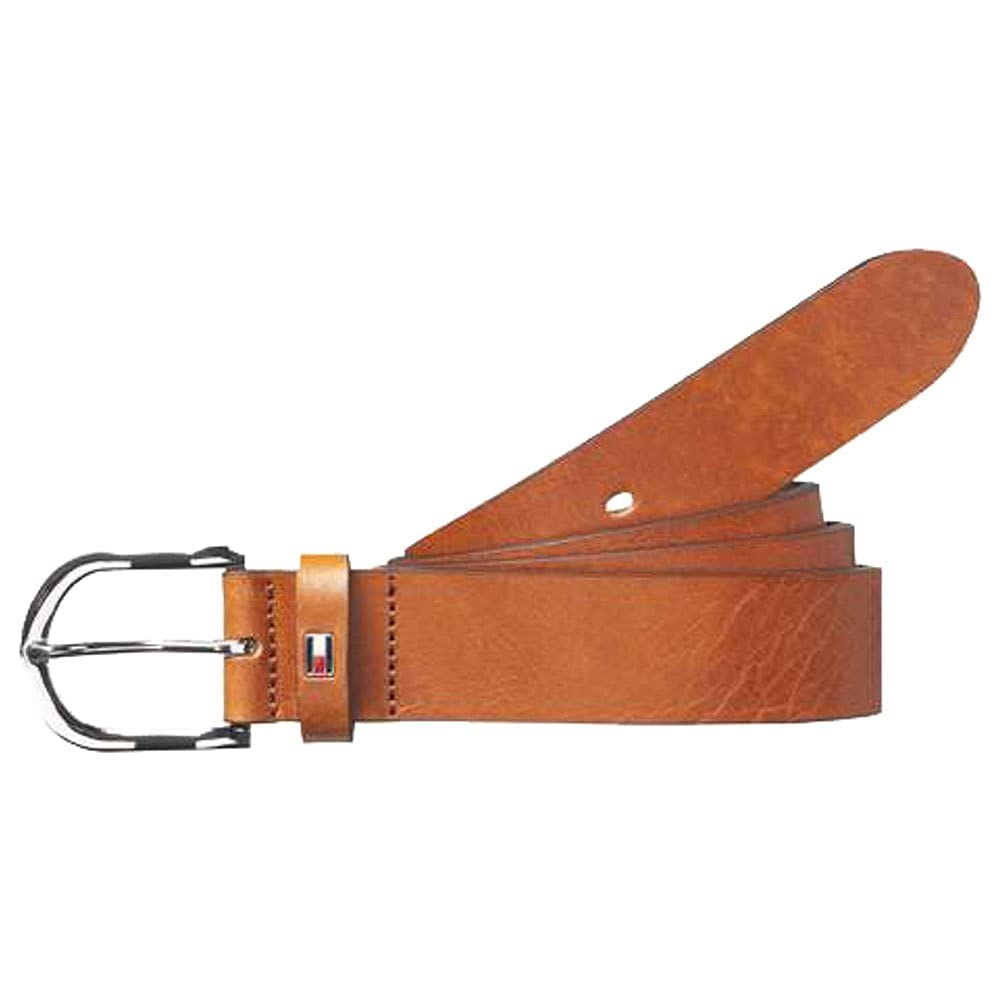 Tommy Hilfiger Damski pasek New Danny Belt skórzany pasek, brązowy (Cognac), 95