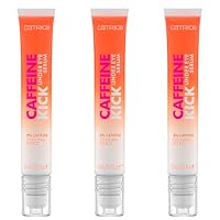Catrice Caffeine Kick Under Eye Serum, trattamento contorno occhi, trasparente, idratante, nutriente, vegano, senza profumo, senza alcool, senza parabeni, confezione da 3 (3x15 ml)