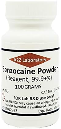 Benzocaine, Powdr/Crystals, 99.99%, High Purity, 100 Grams, Same Day Ship