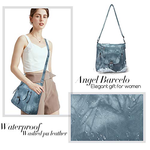 Image of Angel Kiss Crossbody Bags Shoulder Bags and Handbags for Women Multi Pocket Daily Soft Hobo Purses Medium Size
