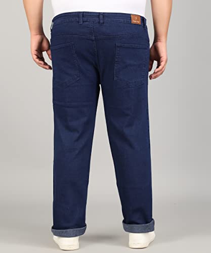 Image of STUDIO NEXX Regular Fit Cotton Lycra Blend Black Jeans