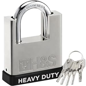 H&S 5 Keys 60mm Heavy Duty Padlock