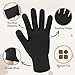 MIG4U Moisturizing Beauty Gloves Touch Screen Overnight Sleeping Glove Large for Men SPA, Dry Hands, Nighttime Lotion, UV Protection, Cosmetic Treatment,XL Black 3 Pairs
