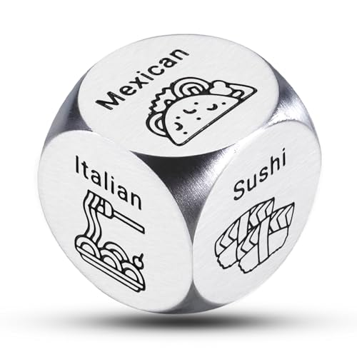 Young Couple Valentines Day Gifts Food Dice for Her Him Couples, Funny Anniversary Steel Gifts Qwixx Tenzi Dice Game for Boyfriend Girlfriend Husband...